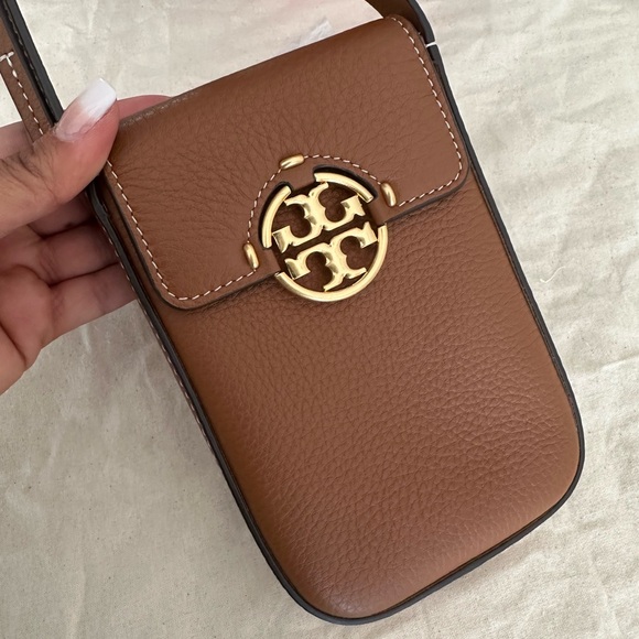 Tory Burch Miller Leather Phone Crossbody Bag - Picture 3 of 9